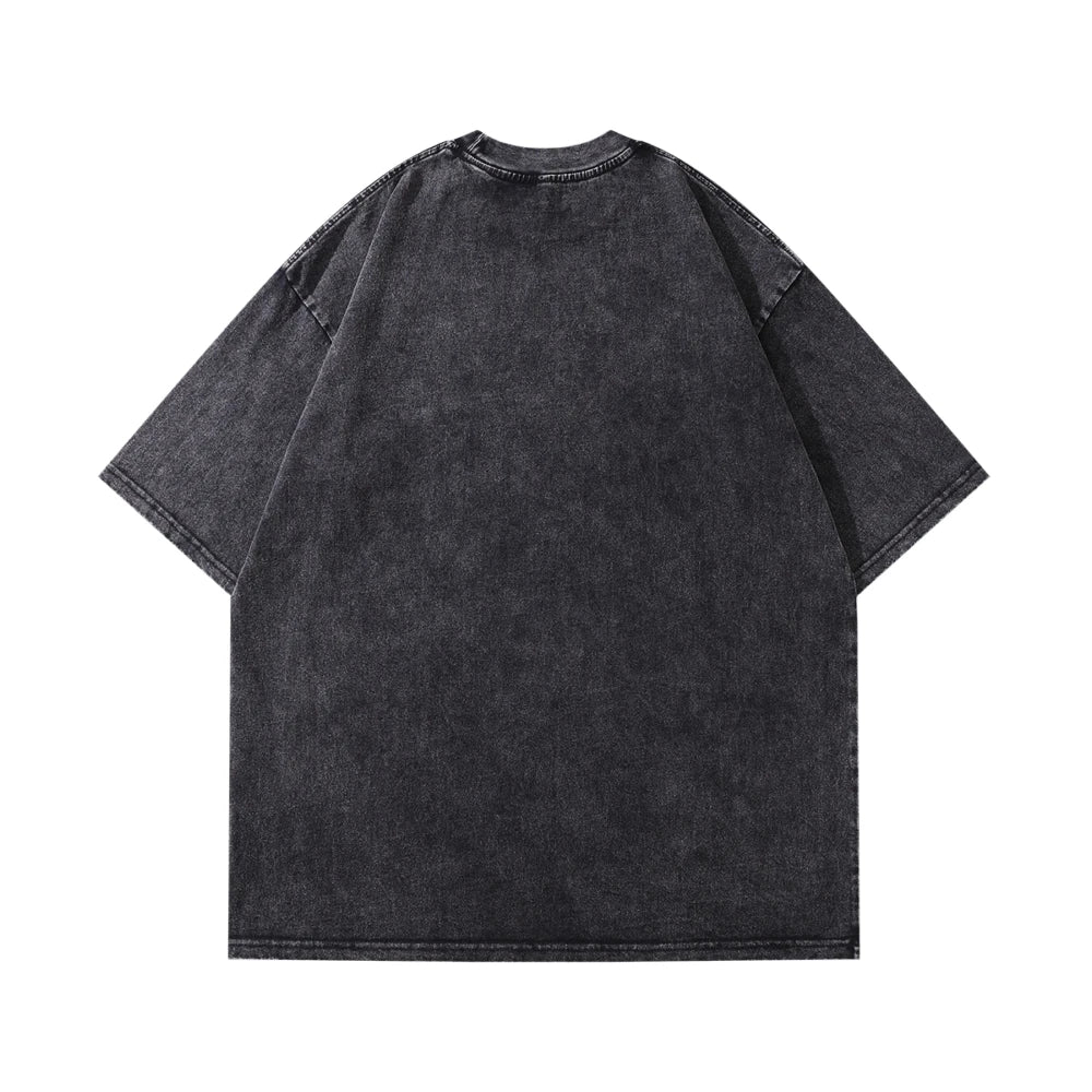 Plus Size Large Devil Graphic T Shirts for Women Men Washed Distressed Summer Aesthetic Goth T-Shirt Grunge Clothes Streetwear