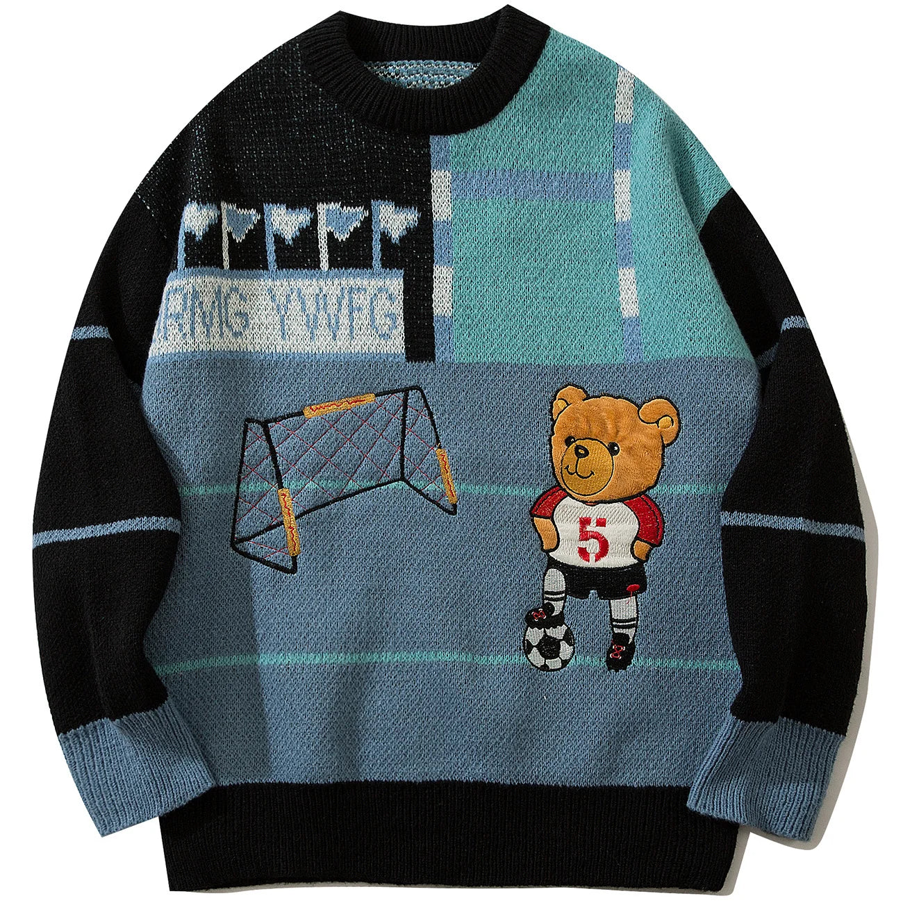 Bear 2022 Knitted Oversize Sweater Jumper Wool Kawaii Winter Pullover Knit Top Men Women Long Sleeve POLERON Male Female Clothes